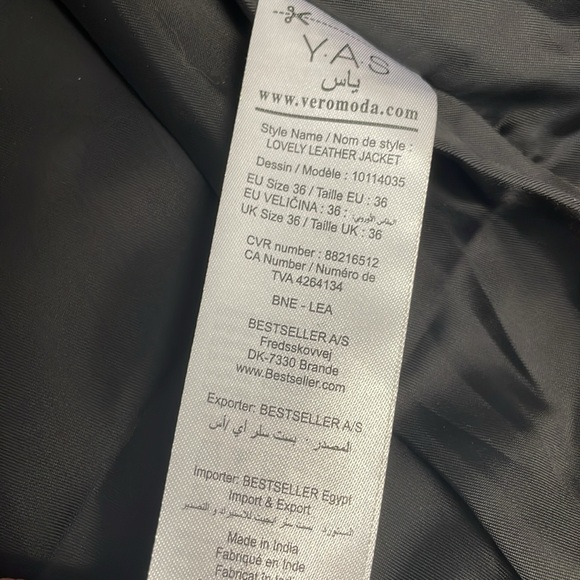 New Y.A.S leather moto javket - Picture 10 of 11